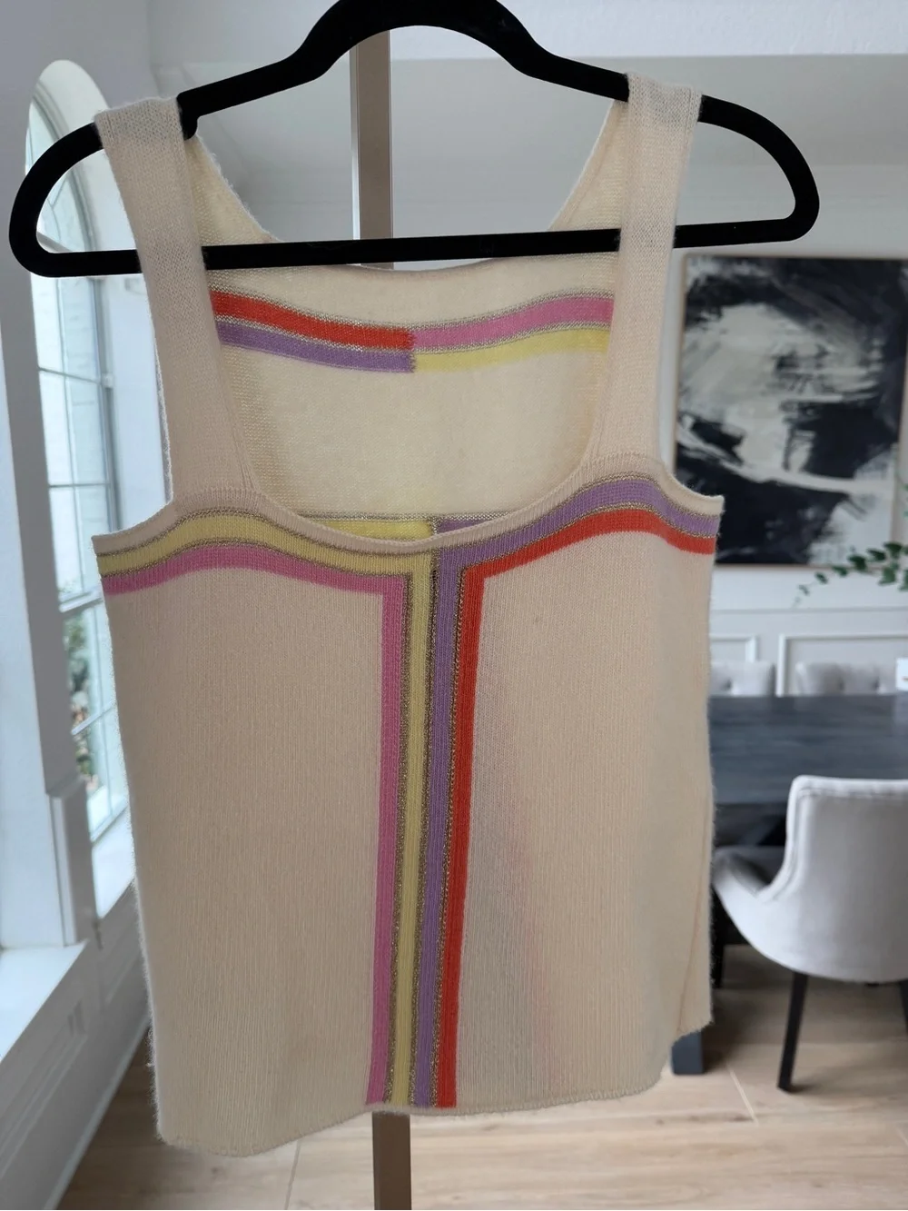 CHANEL Cashmere Blend Knit Tank Top – Size 40